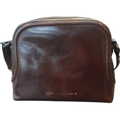 Gianni Conti dámská kožená crossbody 9403257 brown hnědá