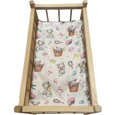 SDS Matrace do postieľky pre bábiky Veselé mačičky 50/28 cm