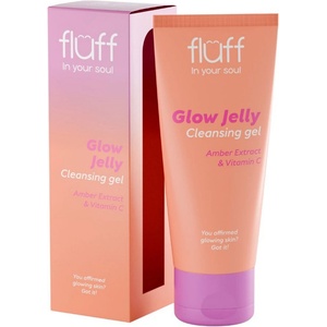 Fluff Почистващ гел за лице, с екстракт от кехлибар и витамин C, 100 ml