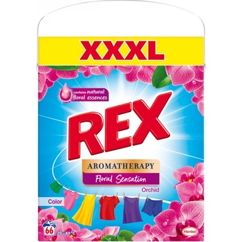 Rex prací prášek Aromatherapy Orchid Color 66 PD 3,96 kg