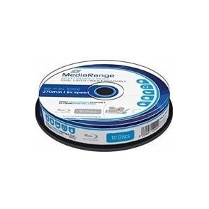 MediaRange BD-R DL 50GB 6x - 10 броя шпиндел (MR509)