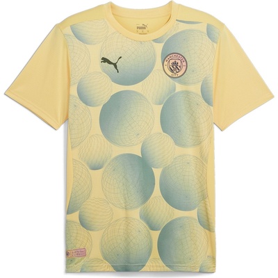 PUMA Manchester City Pre Match Shirt 2024 2025 Adults - Beige