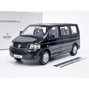 Volkswagen T5 Multivan 2003 čierna NOREV 1:18