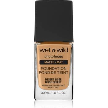 Wet n Wild Photo Focus vysoce krycí zmatňující make-up Desert Beige 30 ml