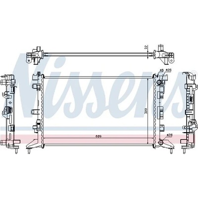 Chladič, chlazení motoru NISSENS 637602 637602