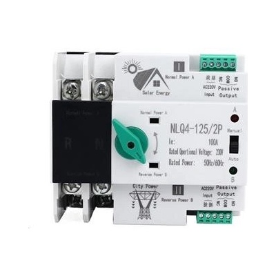 Automatický přepínač sítí - napájení 2P 230V 80A - NLQ4-125/2P pro FVE HITYshop.cz