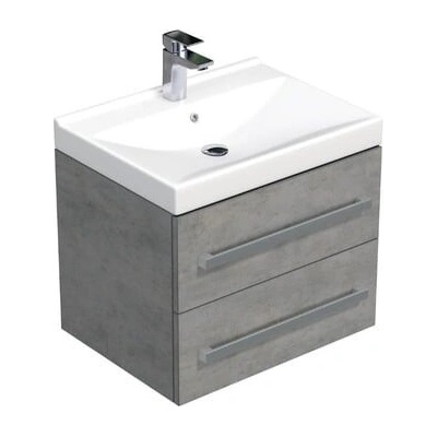 SAT Skříňka s umyvadlem Cube Way beton mat CUBE46602BEVER
