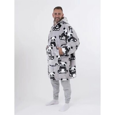 MKLuzkoviny.cz Beránková mikina mikroplyš Panda – Hledejceny.cz
