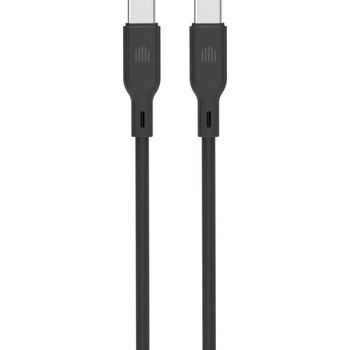 Dviced Cable USB-C to USB-C silicone 1, 25m - Black (DV110007)