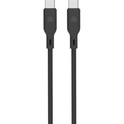 Dviced Cable USB-C to USB-C silicone 1, 25m - Black (DV110007)