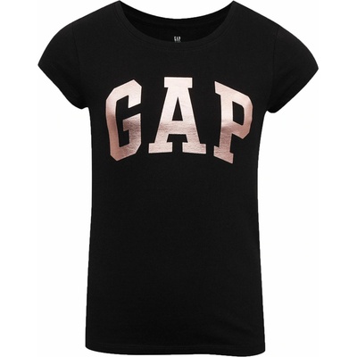 GAP V-HS SS Value Logo Tee čierna ružová