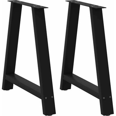 Omaxi 315168 Nohy k jídelnímu stolu ve tvaru A 2 ks černé 80 x 72-73 cm ocel