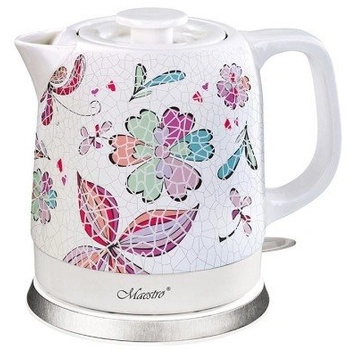 Image 1 of Maestro MR-068 керамичен електрически чайник 1, 5L 1500W (MR-068-FLOWERS)