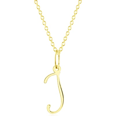 Gemmax Zlatý řetízek s písmenem „J“ GUSYN-42671-36261