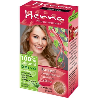 Henna prírodná farba na vlasy orechovo plavá 115 prášková 33 g