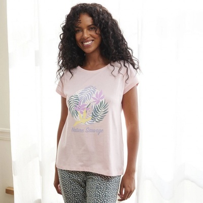 Blancheporte dámské tričko Nature Sauvage ružová