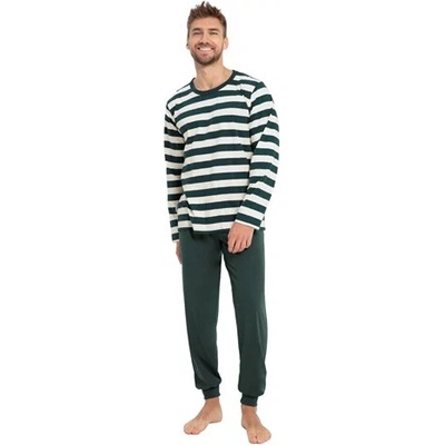 Taro pánské pyžamo Blake 3080/3081/31 zelená lahvová botella