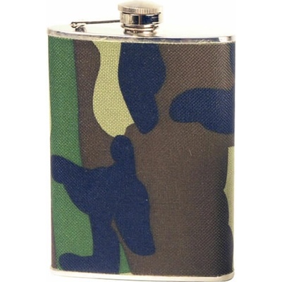 Mil Tec ploskačka Woodland obsah 8oz. 220 ml