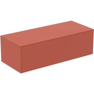 Ideal Standard Atelier Conca червено-оранжев матов стенен шкаф с 1 чекмедже с плот 120 см (T4314Y3)