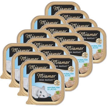 Miamor Milde Mahlzeit птиче месо и сьомга 16 x 100 г