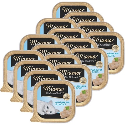 Miamor Milde Mahlzeit птиче месо и сьомга 16 x 100 г