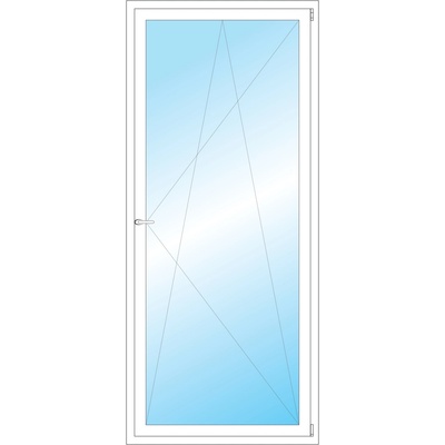 OKNA HNED Plastové okno 95x219 cm (950x2190 mm) bílé otevíravé a sklopné pravé