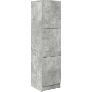 vidaXL Висок шкаф Циментено сиво 31.5 x 32 x 122.5 см (869349)