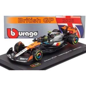 BBurago Модели на автомобили и мотоциклети модел 1/43 McLaren F1 MCL39 Lando Norris Silverstone #4 2025 Sign (TRS8854-3923)