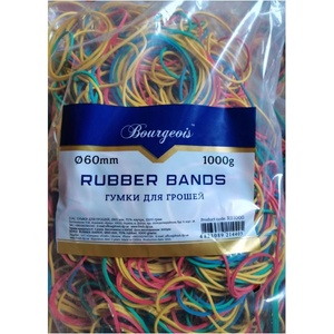  Ластици цветни Bourgeois 1000 g, 60 mm (1911019-RB1000)