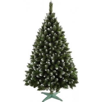 Nohel Vánoční stromeček Jedle s bílými konci + stojan 160cm umělý