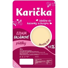 Karička Eidam 45 % salámové plátky 100 g