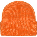 Myrtle Beach Reflexná zimná čiapka MB7142 Jasnooranžová