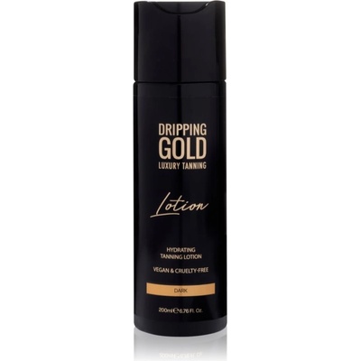 Dripping Gold Luxury Tanning Lotion hydratačné samoopaľovacie mlieko pre intenzívne opálenie odtieň Dark 200 ml