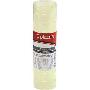 OPTIMA Самозалепваща лента OPTIMA water clear 15mmx10m прозрачна 10 броя 29063 (29063)