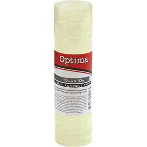 OPTIMA Самозалепваща лента OPTIMA water clear 15mmx10m прозрачна 10 броя 29063 (29063)