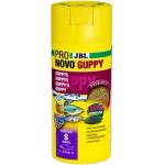 Jbl Pronovo Guppy Grano S - Основна храна за аквариумни рибки, гранули с размер S за гупи и други живородни рибки с размер 3-10 см - 250 мл