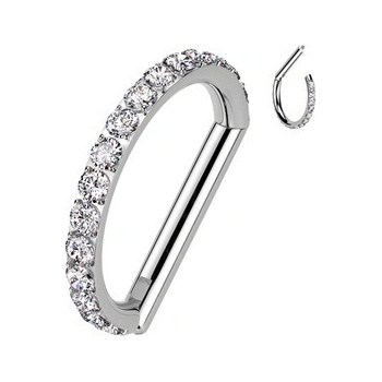 Šperky4U piercing segment půlkruh titan TIT1340-1208