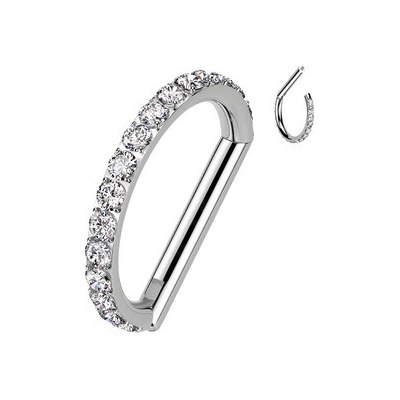 Šperky4U piercing segment půlkruh titan TIT1340-1208