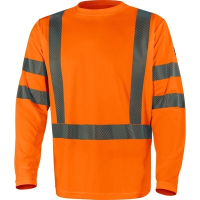 Delta COSMOS Unisex reflexné tričko s dlhým rukávom fluo oranžová 5XL