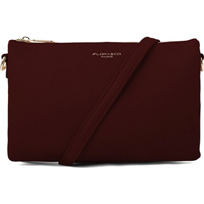 FLORA & CO Dámska crossbody kabelka 2388 Rouge Fonce