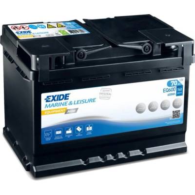 Акумулатор EXIDE MARINE AND LEISURE EQUIPMENT AGM 70Ah/760A R+ (EQ600)