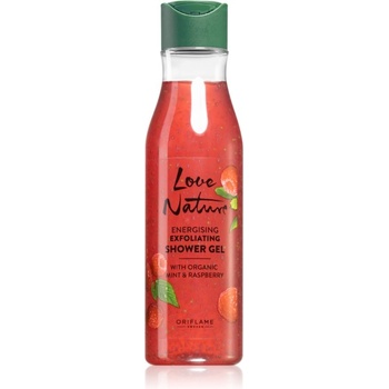 Oriflame Love Nature Organic Mint & Raspberry ексфолиращ душ-гел 250ml