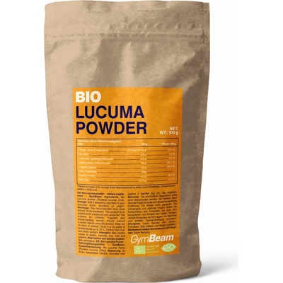 GymBeam Bio Lucuma prášok 16 x 100 g