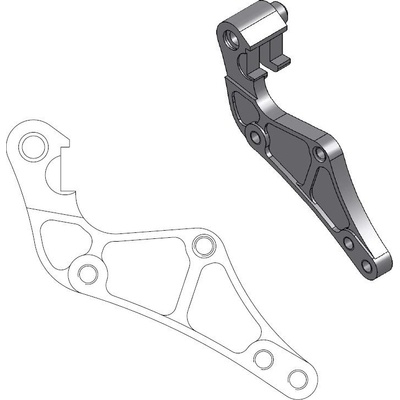 MOTO-MASTER adaptér OVERSIZE 320 mm (SUPERMOTO) do třmenu - KTM,HUSABERG,HUSQVARNA | Zboží Auto