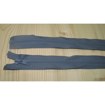Zips kostenný šedá tmavá 5mm deliteľný 80cm