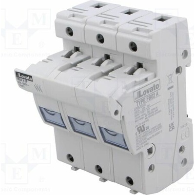 LOVATO ELECTRIC FB02A3P Pojistkový spodek; 14x51mm; na přípojnici DIN; 50A; 690VAC