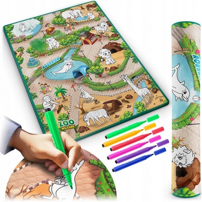 Ricokids Rolovaná penová podložka na vyfarbovanie RK 344