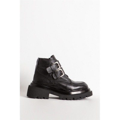 Jacket Club Дамски боти от естествена кожа 88151 - Черни #365468 (365468_Черно)