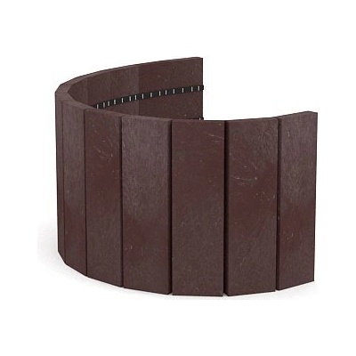 Recyklát palisáda 290x21x1010 mm,rovná hnědá