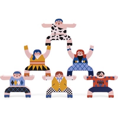 Viga Toys Дървена игра за баланс Viga - Цирк (44643)